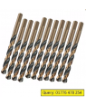 TOLSEN 3.2mm Black & Gold HSS Drill Bit for Metal 10pcs