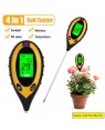 pH Meter for Soil 4 in 1 HD LCD Soil ph Tester Sunlight Soil Humidity Moisture Temperature Meter 