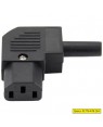 Industrial Socket 10A, Single Phase, Black