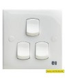 3 Gang 1 Way Switch 10A EG