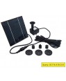 JvGood Solar Water Pump Garden Fountain Submersible Pump with 4 Sprinkler Heads for Garden