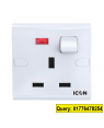 Icon Classic 3Pin Flat Socket with Switch