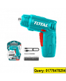 TOTAL Tools 4V Cordless Screwdriver 