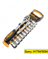 TOLSEN 12Pcs Quick Release Reversible Ratchet Handle w/ Socket Set