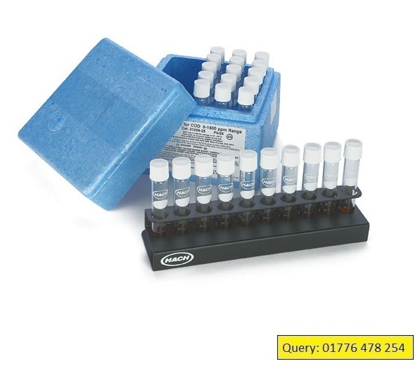 HACH COD Digestion Vials, Low Range 3150 mg/L 25 Vials