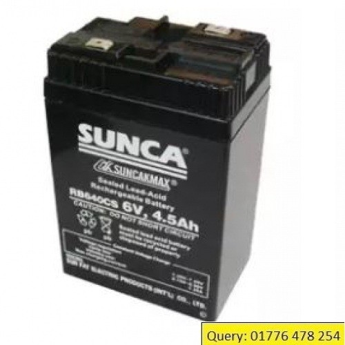 Sunca Sealed LeadAcid Rechargeable Battery 6V 4.5Ah