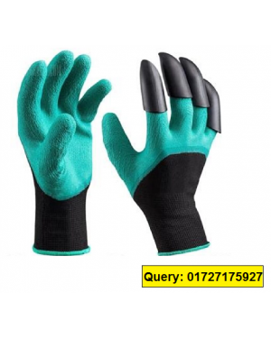 Garden Gloves with two hands Fingertips Claws Quick Easy to Dig and Plant Safe