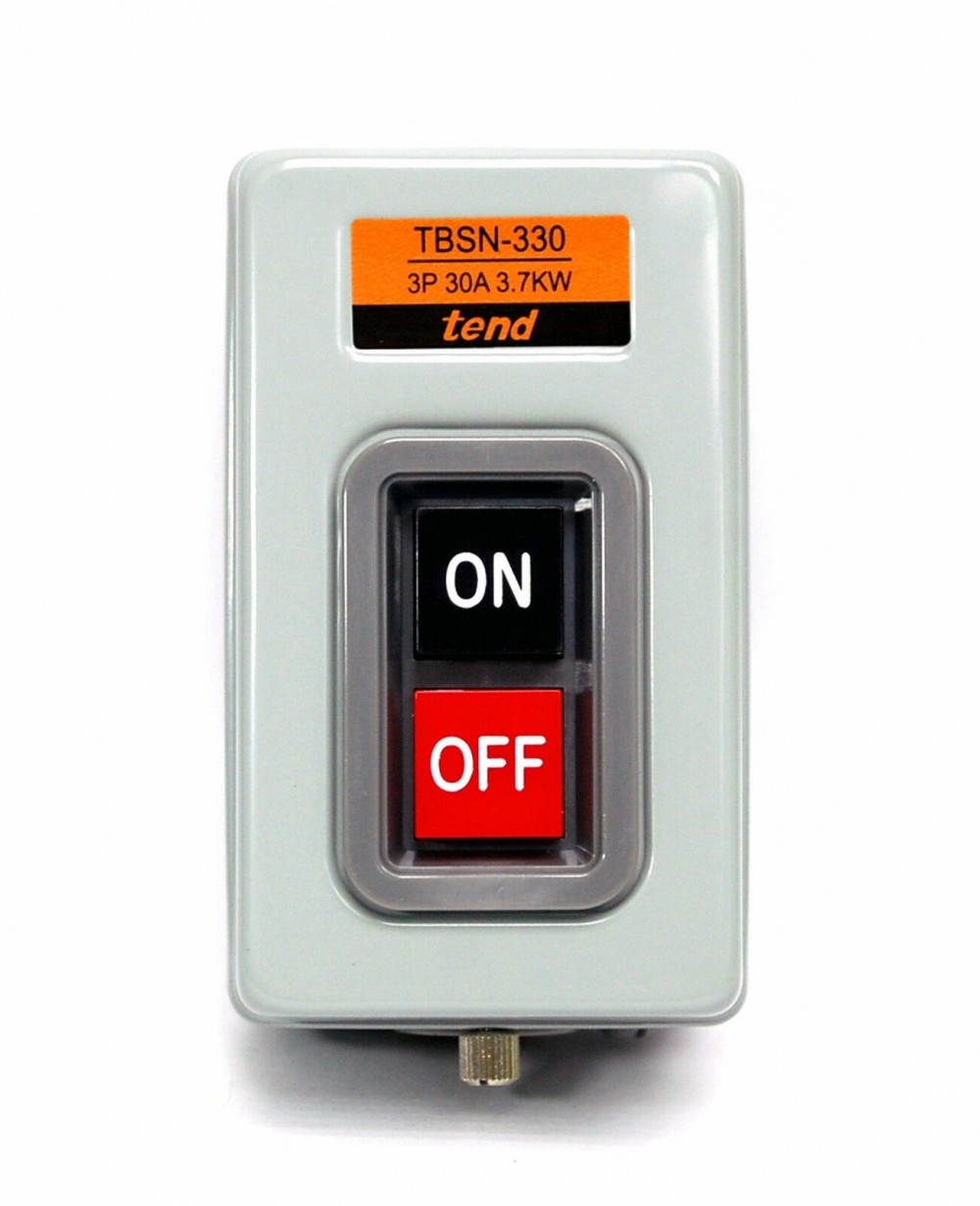 Push Button Power Switch Metal Case On-Off Lock Original