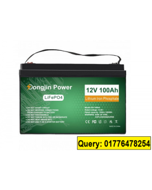 Dongjin Power LifePO4 12V, 100Ah Li-ion Solar Battery