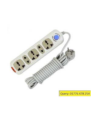 Multi Plug 5 Port Socket 10ft Cable 