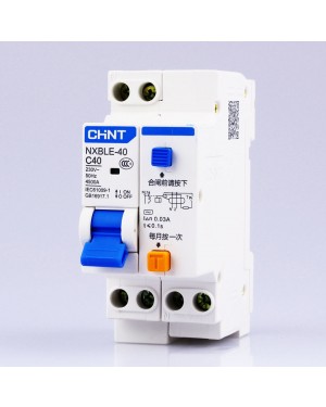 CHINT 32A SP RCBO 30mA 6KA Residual Current Operated Circuit Breaker NXBLE 1P Earth Leakage Protector