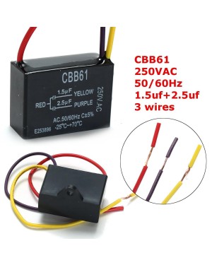 1.5uf and 2.5uf Electric Fan Capacitor 